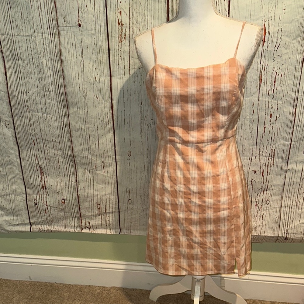 Plaid Spaghetti Strap Dress